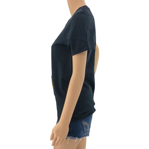 Ice Cube SMALL Black NWA Peace Sign Music Rapper Short Sleeve Tee Shirt T-Shirt - Picture 3 of 4